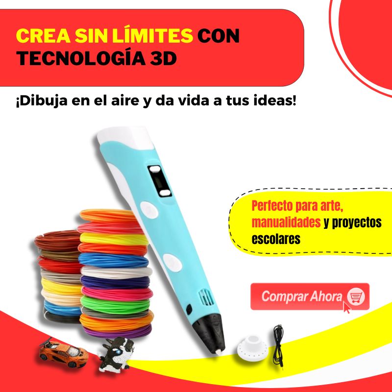 Lapíz 3D de Silicona