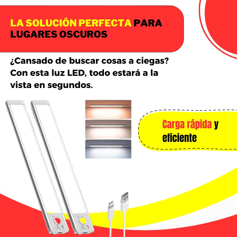 Luz Led con Sensor de Movimiento
