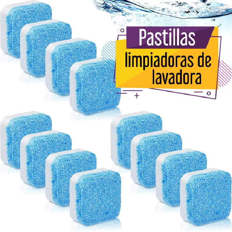 Tabletas limpiadoras para lavadoras