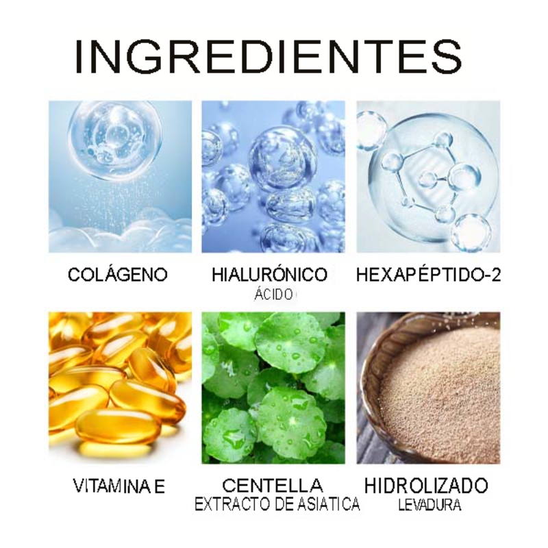 Mascarilla de colágeno disolvible