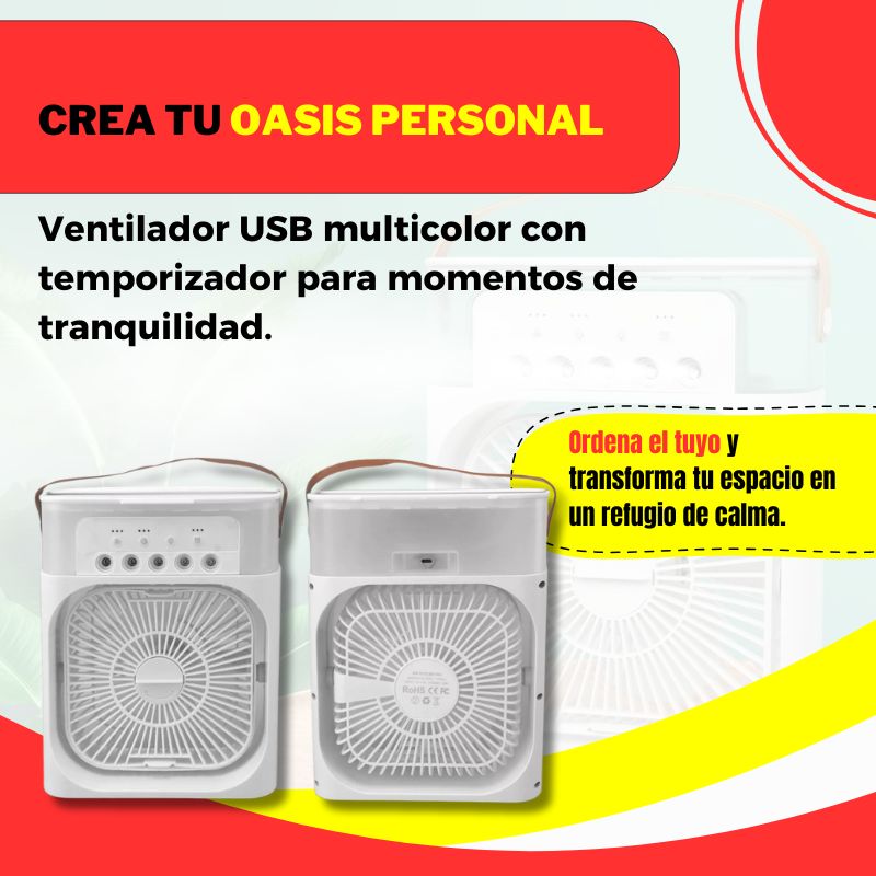 Ventilador Humidificador Portatil