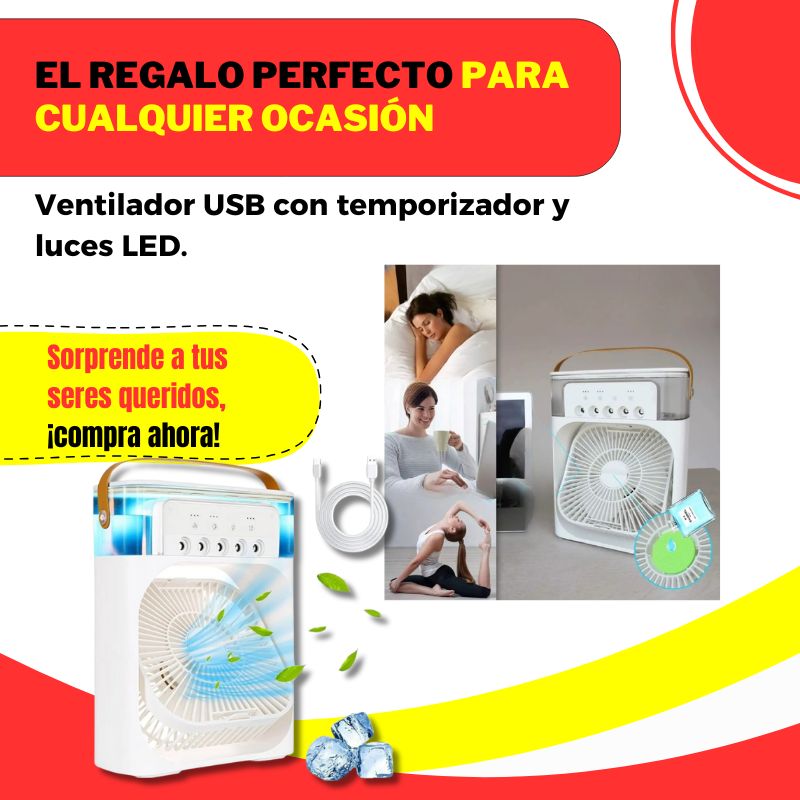 Ventilador Humidificador Portatil