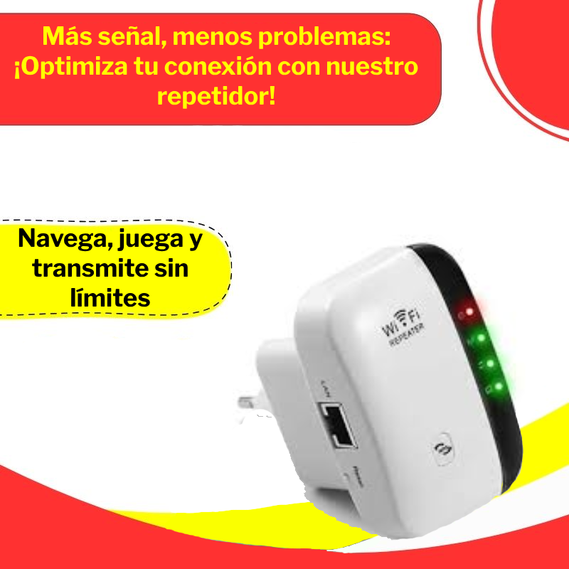 Repetidor de Señal Wi-fi 300mbps