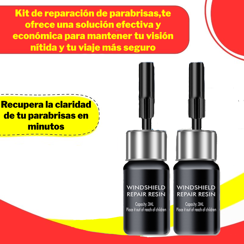 Paquete de Soluciones para Reparación de Parabrisas