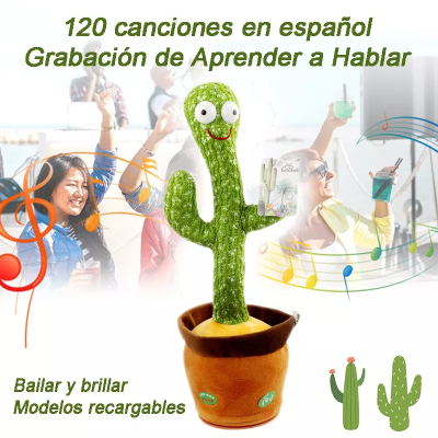 Juguete Cactus Bailarín Recargable