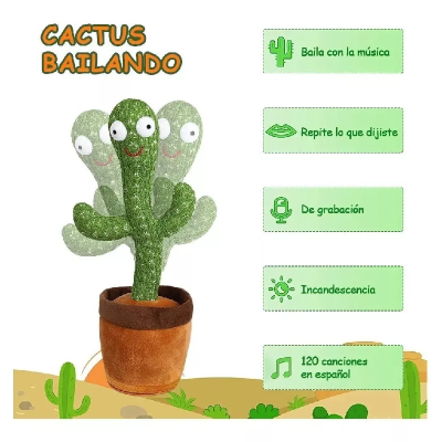 Juguete Cactus Bailarín Recargable