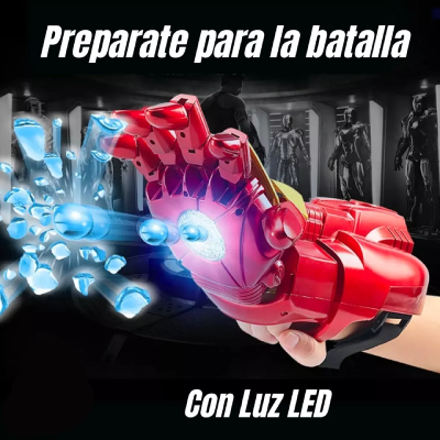 Juguete Guante De Iron Man Con Lanzador Hidrogel