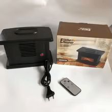 Mini Calentador Eléctrico de Chimenea con Termostato