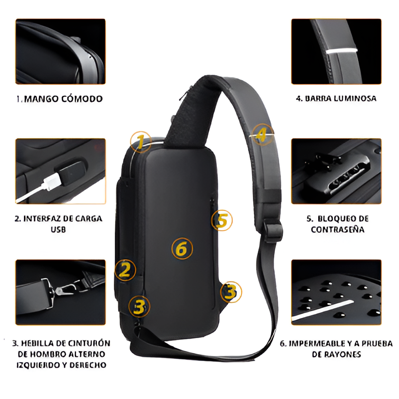 Bolso Manos Libres Antirrobo