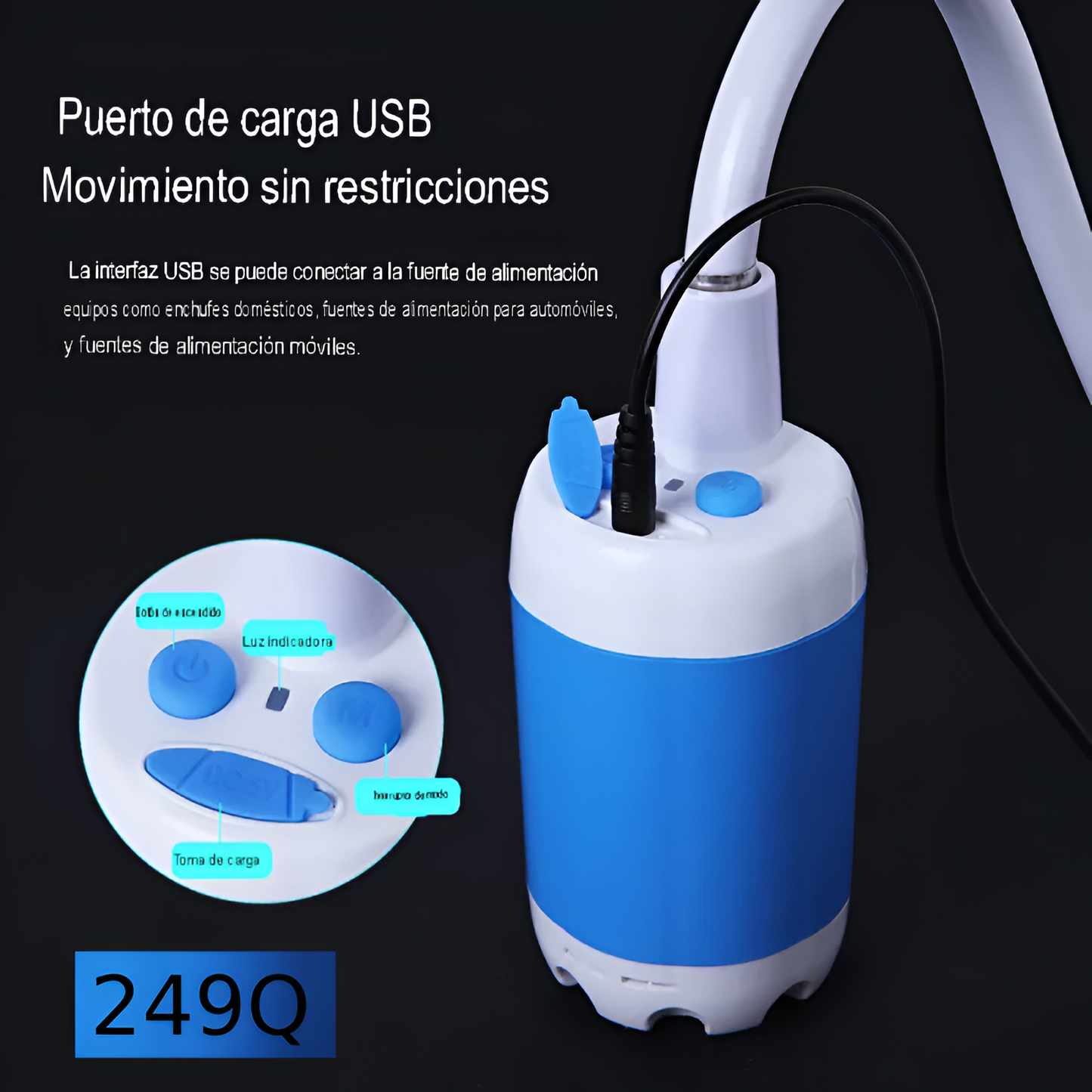 Ducha portátil para exteriores