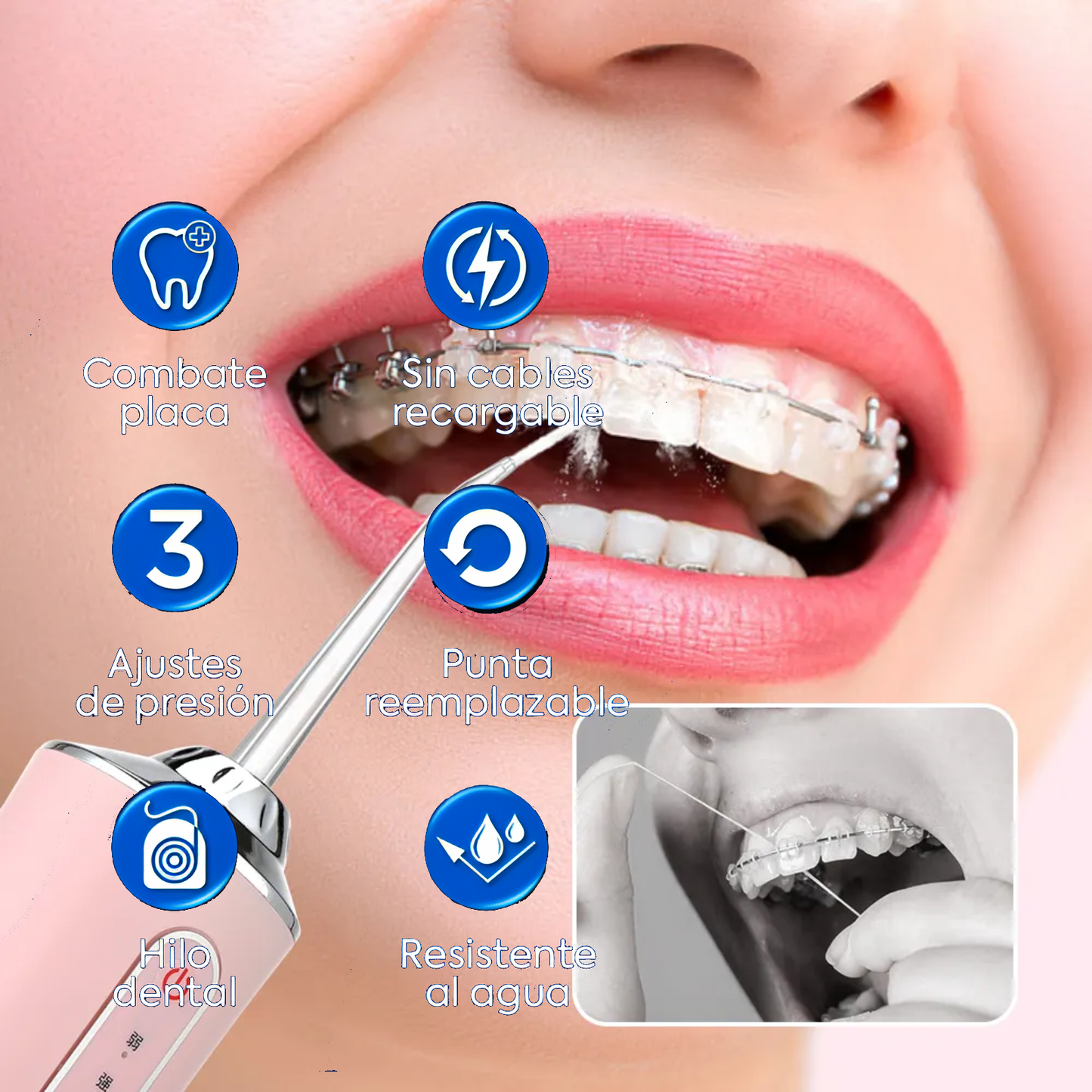 Irrigador Oral Limpiador de Dientes