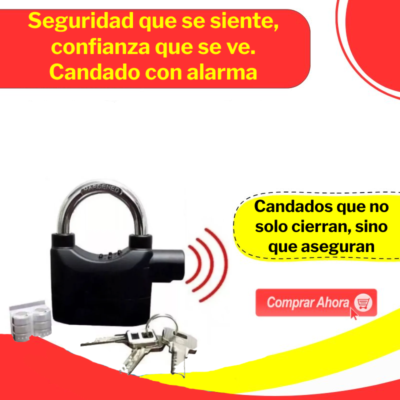 Candado con Alarma para Moto