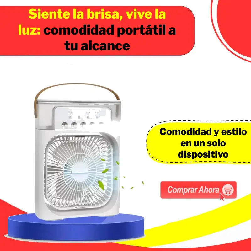 Ventilador Humidificador LED Portatil