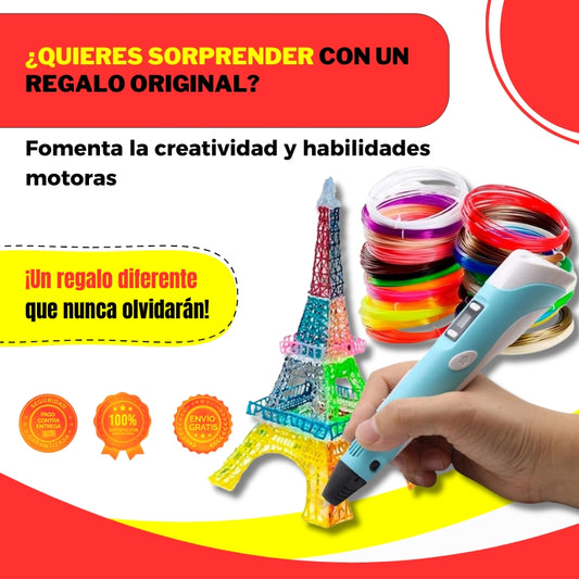 Lapíz 3D de Silicona