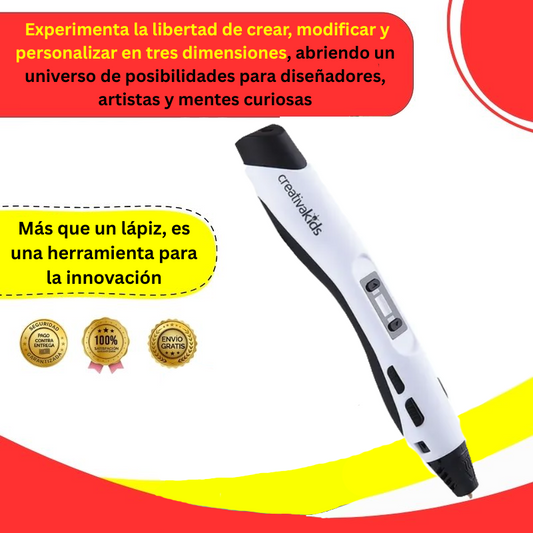 Lapíz 3D de Silicona