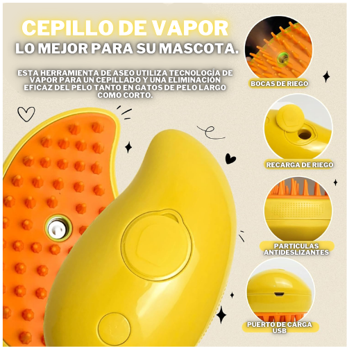Cepillo multifuncional recargable 3 en 1 para mascotas