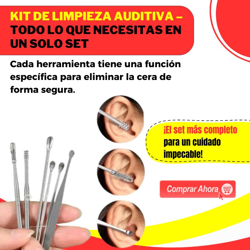 Kit Limpiador de Oídos [Portatil]