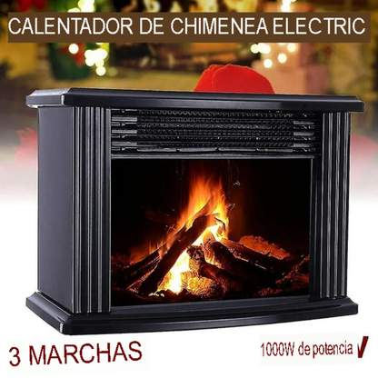 Mini Calentador Eléctrico de Chimenea con Termostato