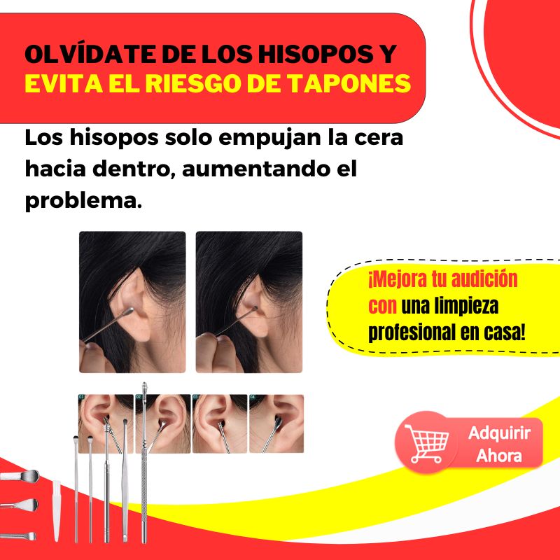 Kit Limpiador de Oídos [Portatil]