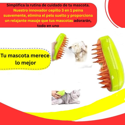 Cepillo recargable 3 en 1 para mascotas