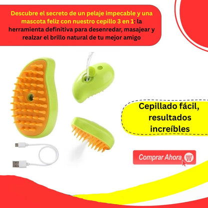 Cepillo recargable 3 en 1 para mascotas