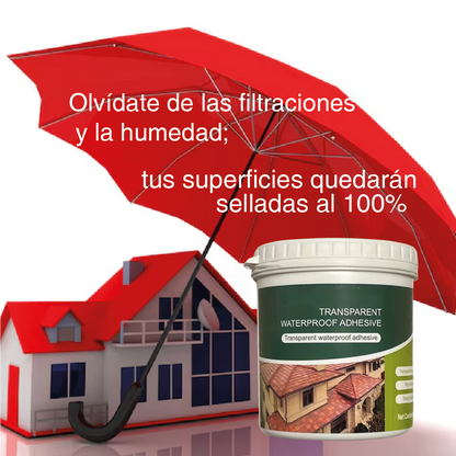 Líquido de sellado transparente resistente al agua