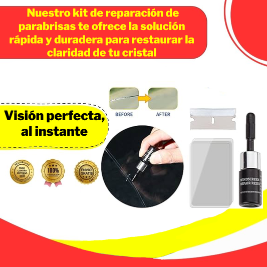 Paquete de Soluciones para Reparación de Parabrisas