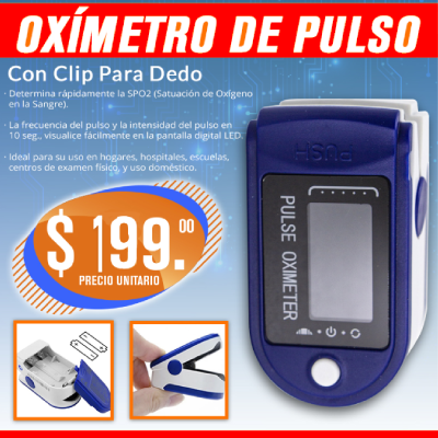 Oximetro de Pulso Digital