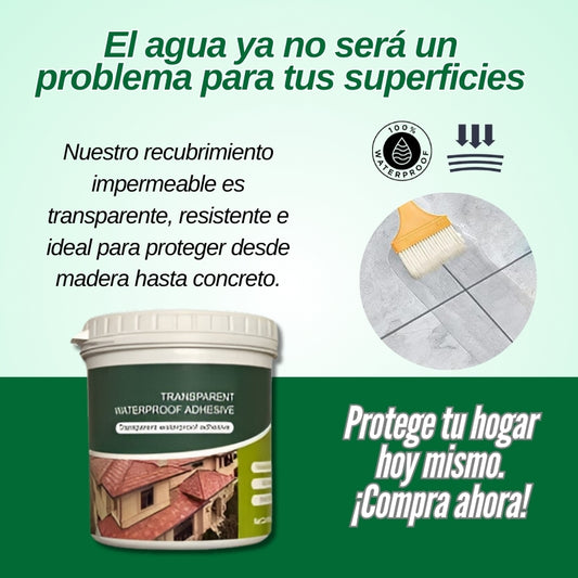 Líquido de sellado transparente resistente al agua