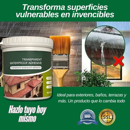 Líquido de sellado transparente resistente al agua
