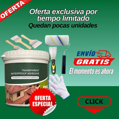 Líquido de sellado transparente resistente al agua