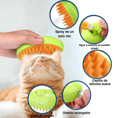 Cepillo recargable 3 en 1 para mascotas
