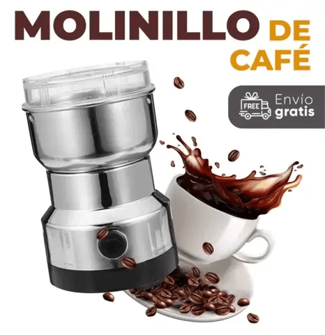 Molinillo Eléctrico de Café Gris