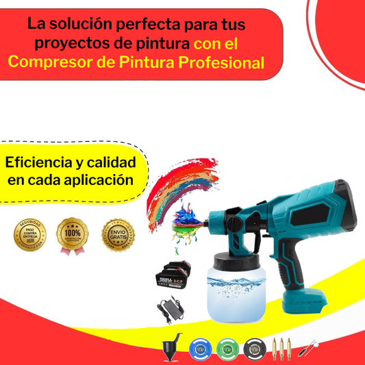 Compresor de Pintura Profesional de 2 Baterías