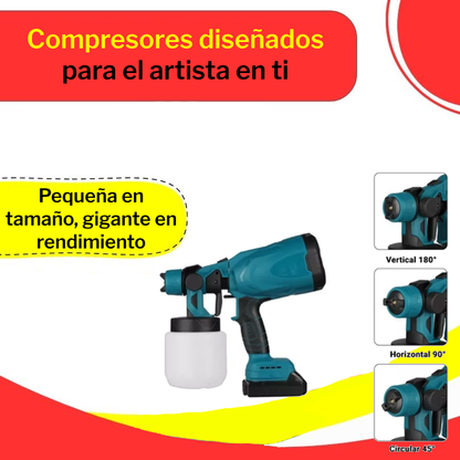 Compresor de Pintura Profesional de 2 Baterías