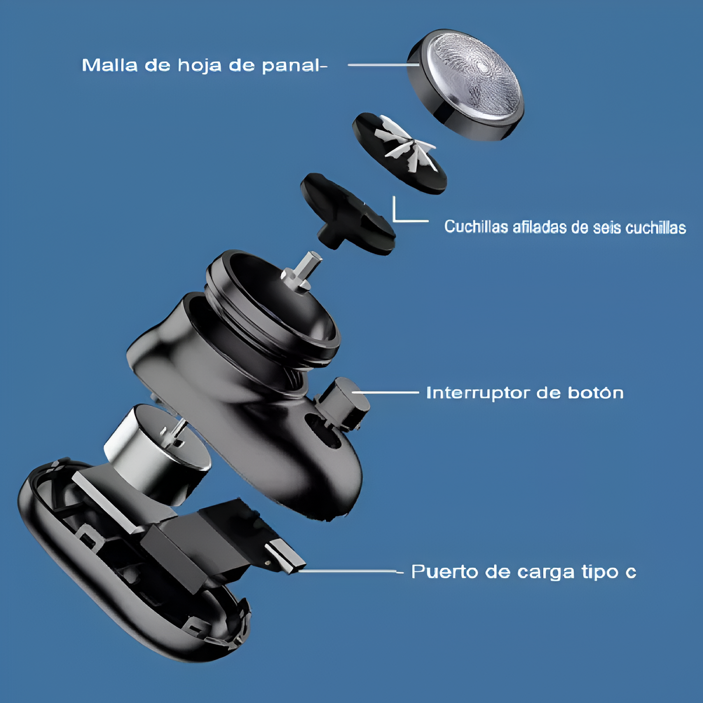 Mini USB Shaver - Corte y Degradado