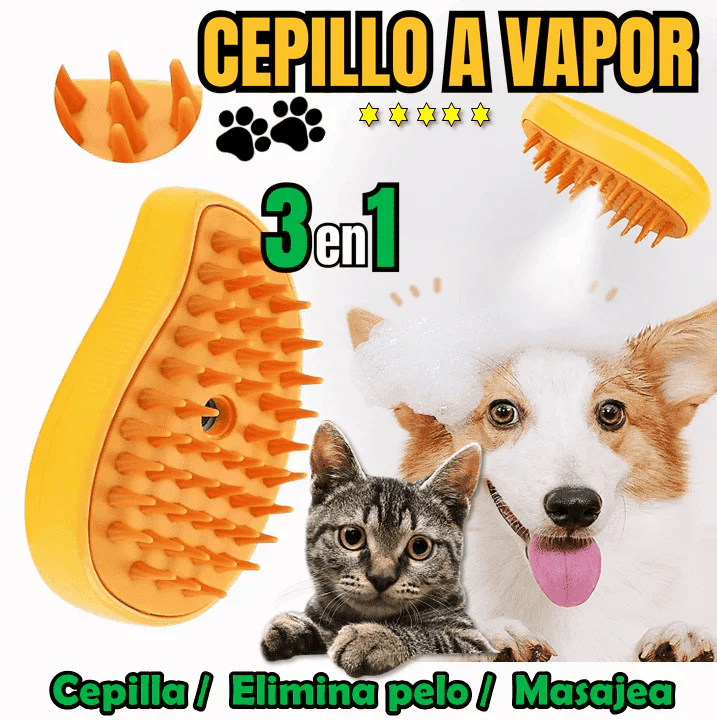 Cepillo recargable 3 en 1 para mascotas